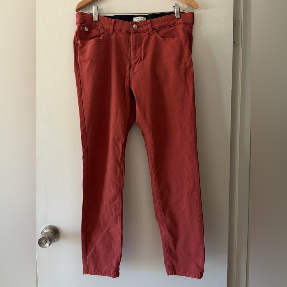 Women’s Burnt Orange Color Denim Pants